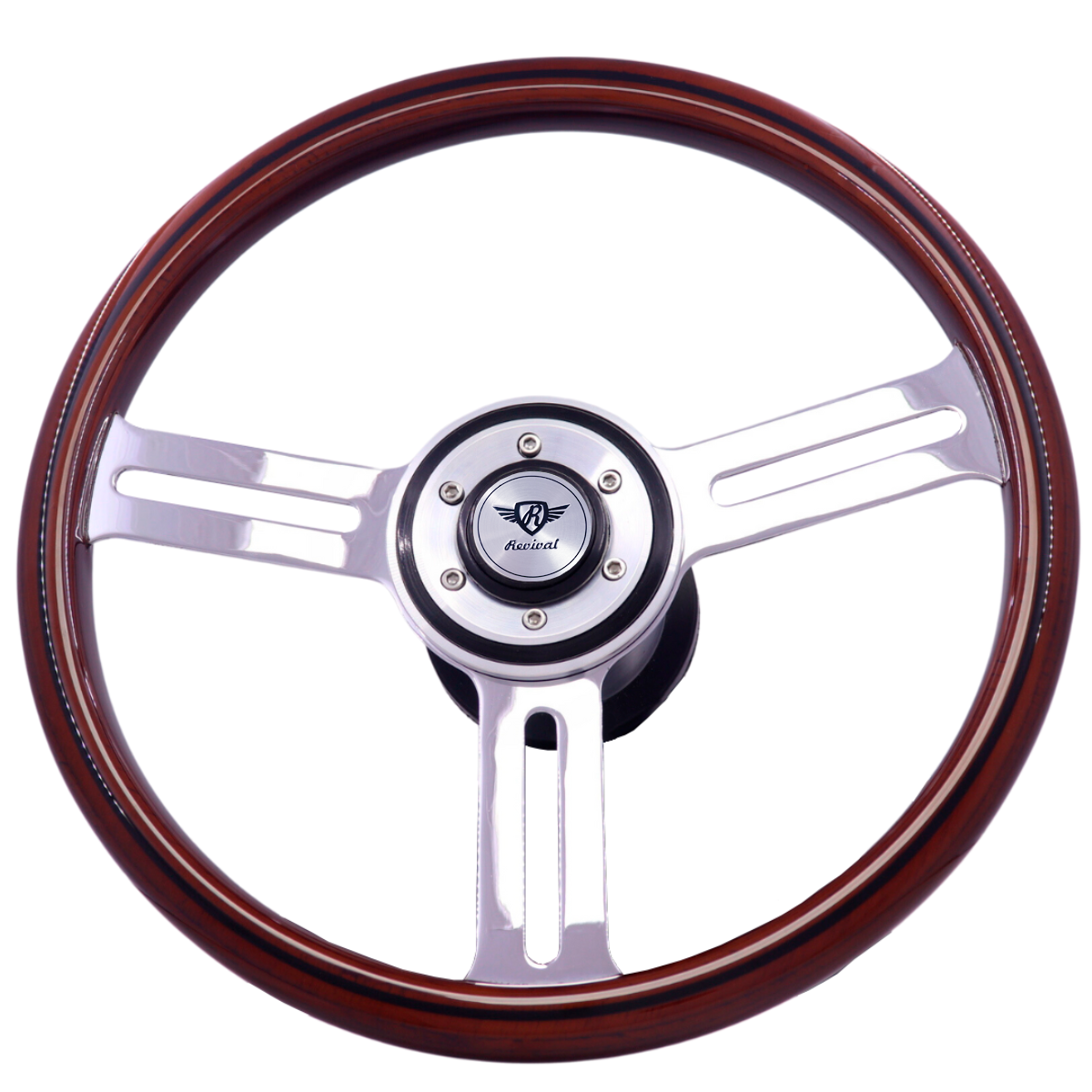 Revival BTS wooden steering wheel with disc