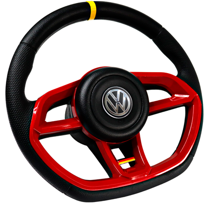 GTI VERMELHO ANEL AMARELO VW BAND ALEMANHA GOL QUADRADO