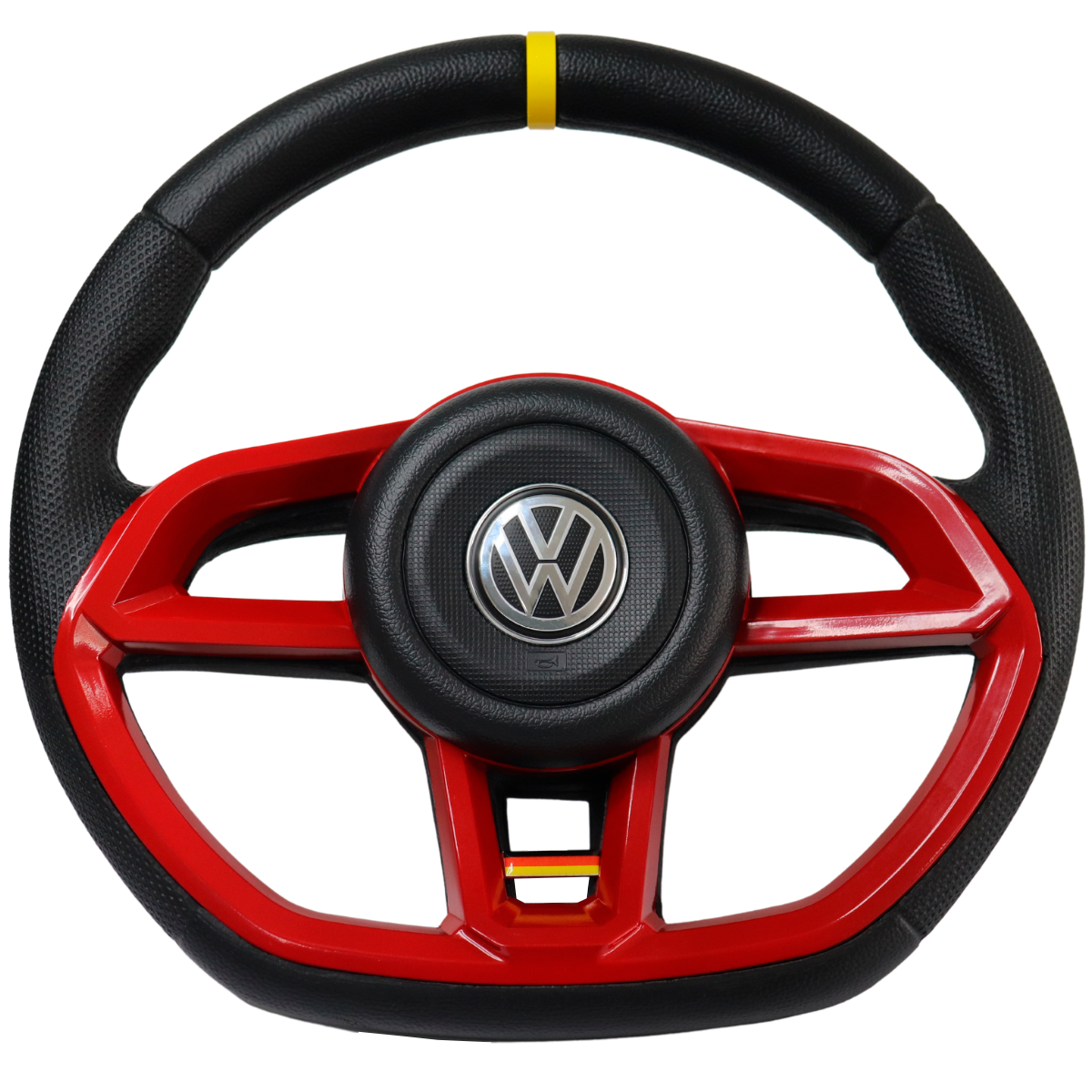 GTI VERMELHO ANEL AMARELO VW BAND ALEMANHA GOL QUADRADO