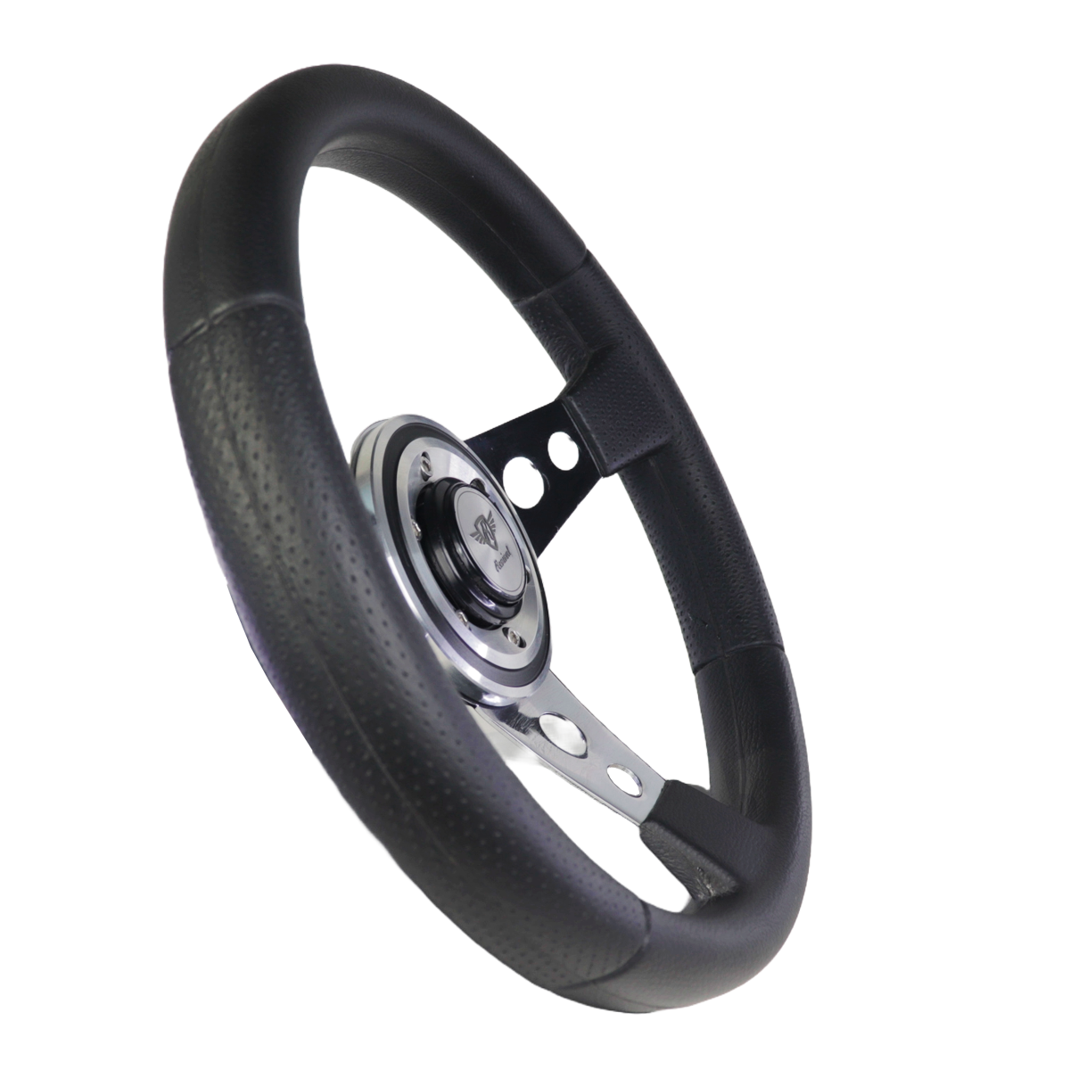 Revival Racing PU Steering Wheel (Black Logo)