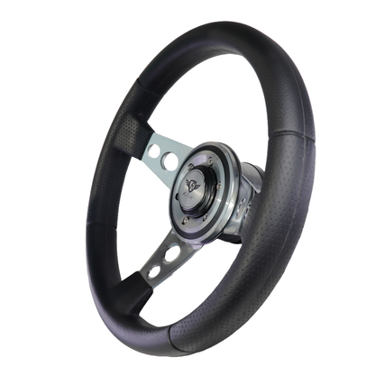 Revival Racing PU Steering Wheel (Black Logo)