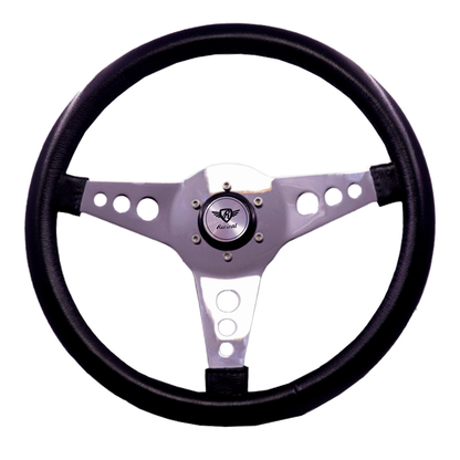 Revival R PU steering wheel (Silver Logo)