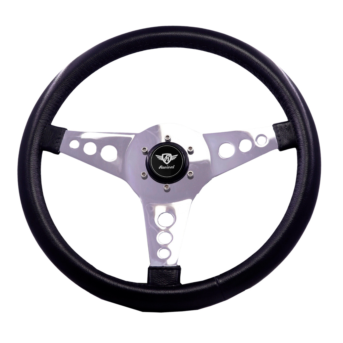 Revival R PU steering wheel (Black Logo)