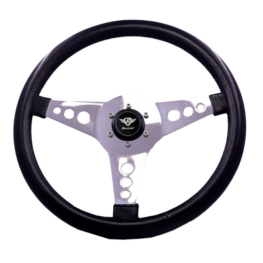 Revival R PU steering wheel (Black Logo)