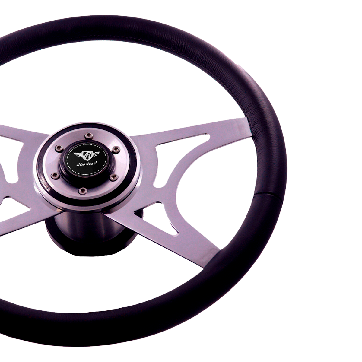 Wega Leather Revival Steering Wheel (Black Logo)