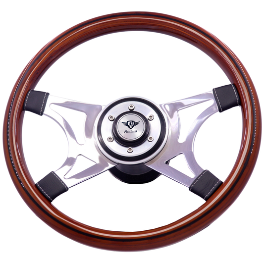 Wega Madeira Revival Steering Wheel (Silver Logo)